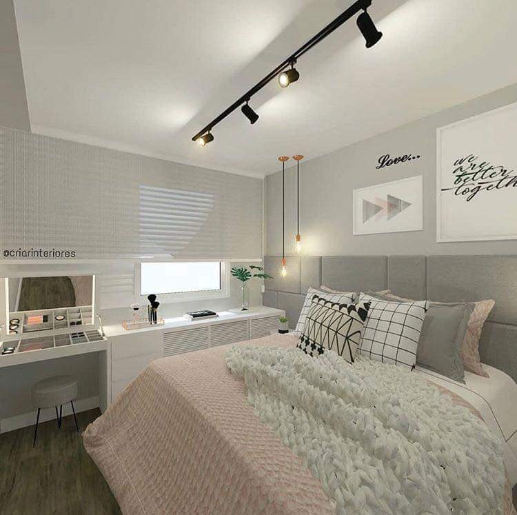 Unique bedroom design with a window blind