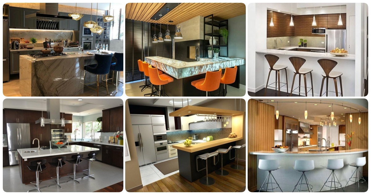 Top 48 Kitchen Mini Bar Design Ideas, Kitchen Cabinet Design With Mini Bar