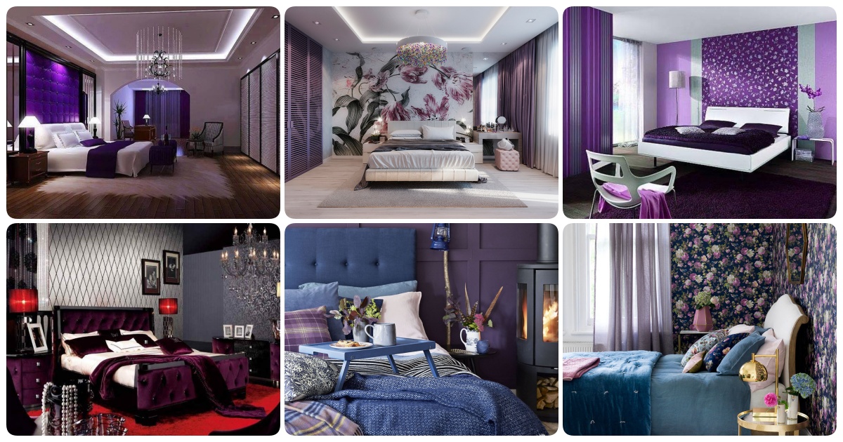 Top Beautiful Purple Bedroom Designs, Purple Headboard Bedroom Ideas