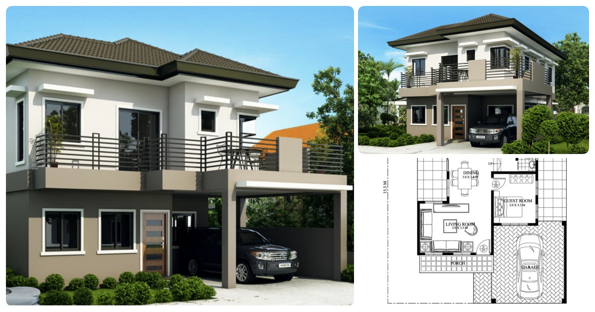 Double Y Beautiful House Plan My, Double Story House Design Plans