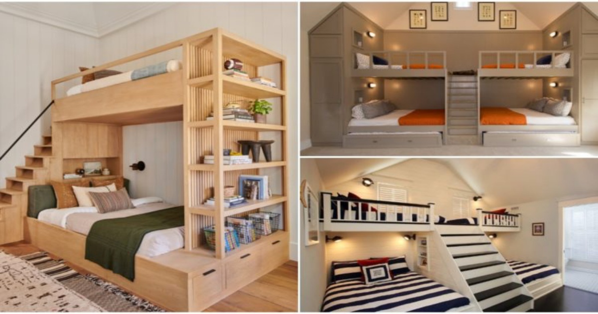 Bunk Bedroom Ideas For Your Little, Space Saving Bunk Bed Ideas